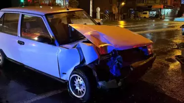 Alkollü Sürücü Trafik Kazası Yaptı