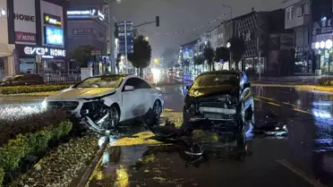 Düzce'de Işık İhlali Kazası: 1 Yaralı