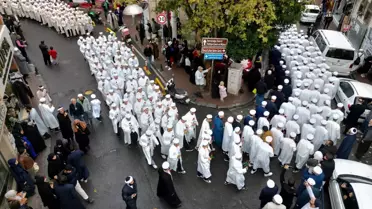 İsmailağa cemaatinden 'icazet' etkinliği! Yavuz Sultan Selim Camii'ne yürüdüler