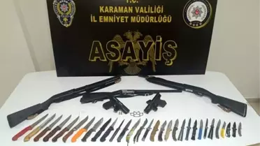 Karaman'da 12 Suçlu Tutuklandı