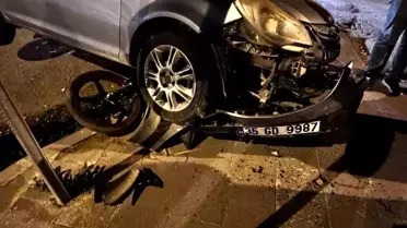 Kars'ta Otomobil-Motosiklet Kazası