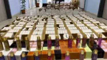 Tavşanlı'da Gümrük Kaçağı Parfüm Operasyonu