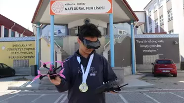 Kütahyalı Öğrenci Dron Şampiyonu Oldu