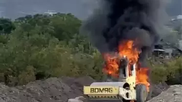 Osmaniye'de Hızlı Tren Hattında Yangın