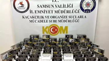 Samsun'da Kaçak Makaron Operasyonu