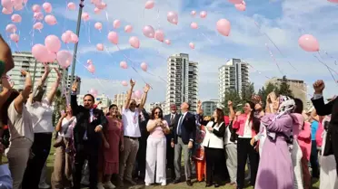 Adana'da Pembe Balonlarla Farkındalık
