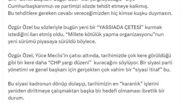 Ömer Çelik'ten Özgür Özel'e Tepki