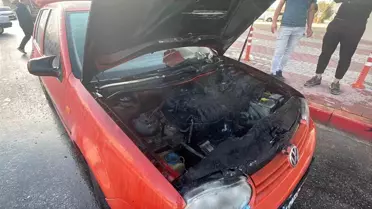 Karaman'da LPG'li Araçta Yangın