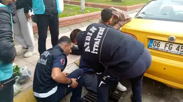 Aydın'da Ayağı Mazgala Sıkışan Şahıs İtfaiye Ekiplerince Kurtarıldı