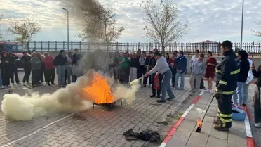 KYK Kız Yurdu'nda Yangın Eğitimi
