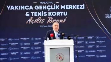 Malatya'da Gençlik Merkezi ve Tenis Kortu Açılışı