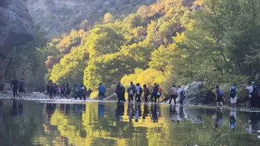 Doğaseverlerden Zore Kanyonu Yürüyüşü