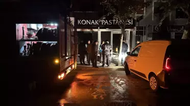 Edirne'de Pastanede Yangın