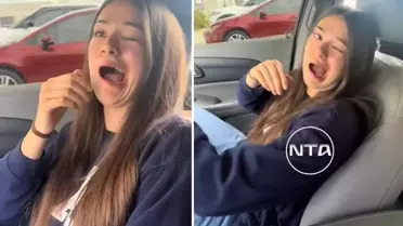 Genç kadının bir anda ağzı kaymaya başladı! Tek bir nedeni var