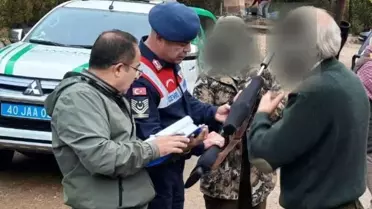 Kaman'da 4 Kaçak Avcıya Ceza