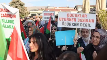 Ürgüp'te Gazze İçin Yürüyüş Düzenlendi