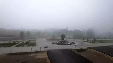 Sındırgı'da Yoğun Sis Etkili Oldu