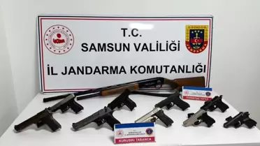 Samsun'da Havaya Ateş Eden 10 Kişi Yakalandı