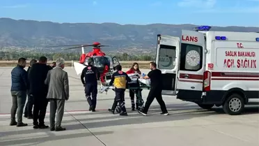 Tokat'ta Elektrik Akımına Kapılan Hasta, Ankara'ya Sevk Edildi