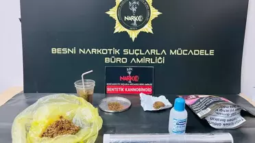 Besni'de Uyuşturucu Operasyonu: 3 Tutuklama
