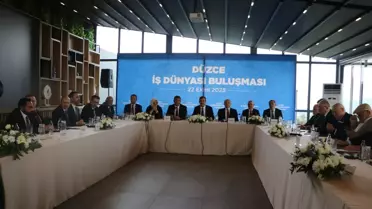 Cevdet Yılmaz Düzce'de İş Dünyasıyla Buluştu