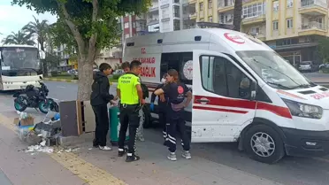 Manavgat’ta Motosiklet Kazası: Sürücü Yaralandı