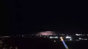 Diyarbakır'da Şimşek Göz Kamaştırdı