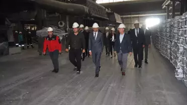 Vali Sezer, Tekirdağ'daki Alüminyum Fabrikasını Ziyaret Etti