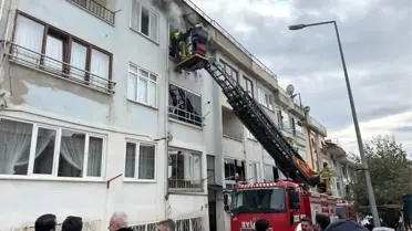 Erdek'te Apartman Yangını Paniğe Neden Oldu