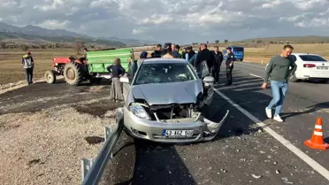 Hisarcık'ta Trafik Kazası: 1 Yaralı