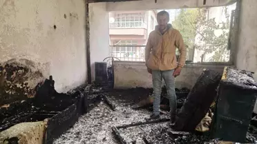 Talas Belediyesi yangın felaketi yaşayan Beydilli Ailesi'ne yardım eli uzattı