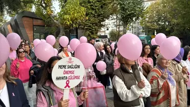 Kırklareli'nde Meme Kanseri Farkındalık Yürüyüşü
