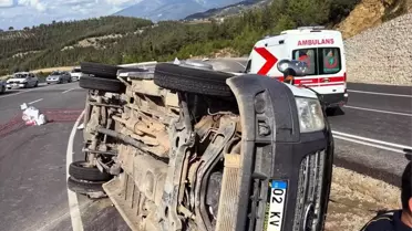 Osmaniye'de Minibüs Devrildi: 13 Yaralı