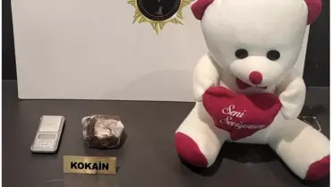 Samsun'da oyuncak ayıya gizlenmiş kokain ele geçirildi