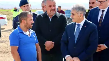 Vali Çelik'ten Yangın Zedesi Üreticiye Destek