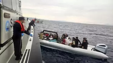 Didim'de 36 Göçmen Kurtarıldı