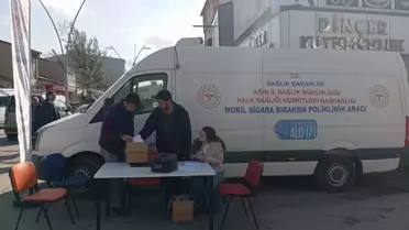 Ağrı'da Mobil Sigara Bırakma Aracı Hizmete Girdi