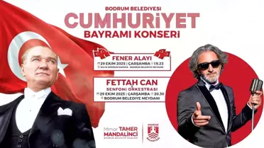 Bodrum'da 29 Ekim Cumhuriyet Bayramı Coşkusu