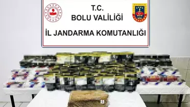 Bolu'da 35 Bin Kaçak Makaron Ele Geçirildi