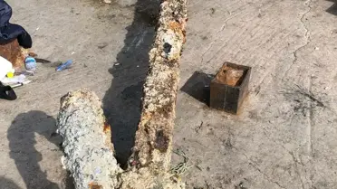 Ezine'de Balıkçıların Ağına 3 Tonluk Çapa Takıldı