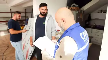 Canik Belediyesi İşletmelere Denetim ve Bilgilendirme Gerçekleştirdi