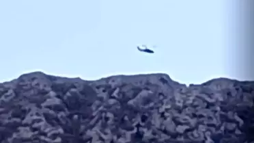 Akseki'de Dağda Mahsur Kalan İki Kişi Askere Helikopterle Kurtarıldı