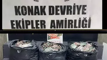 İzmir'de Uyuşturucu Operasyonu: 42 Bin Hap Ele Geçirildi
