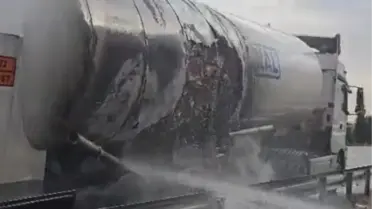 Pozantı'da Tanker Yangını