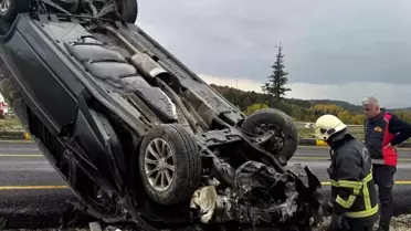 Kastamonu'da Kaza: Sürücü Takla Attı