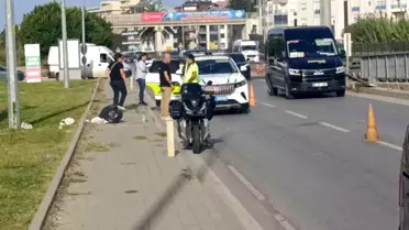 Manavgat'ta Motosiklet Kazası: Sürücü Yaralandı