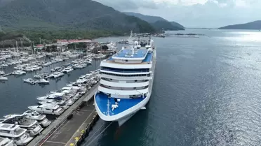 Marmaris'e Kruvaziyerle 580 Turist Geldi