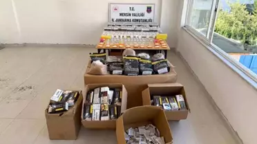 Mersin'de Kaçak Makaron Operasyonu