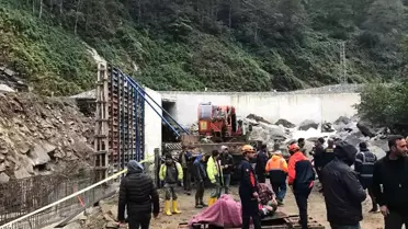 Rize'de Çökme: 5 İşçi Yaralandı