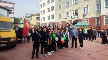 Şehitlik Ortaokulu'nda 'Bir Okul, Bin Umut Gazze' yardım sergisi büyük ilgi gördü